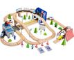 149pcs wooden railroad train set